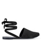 Black Spiral Sandals
