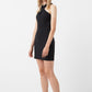 Cutout Faux Fur Dress