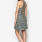Green Stripe Wrap Dress