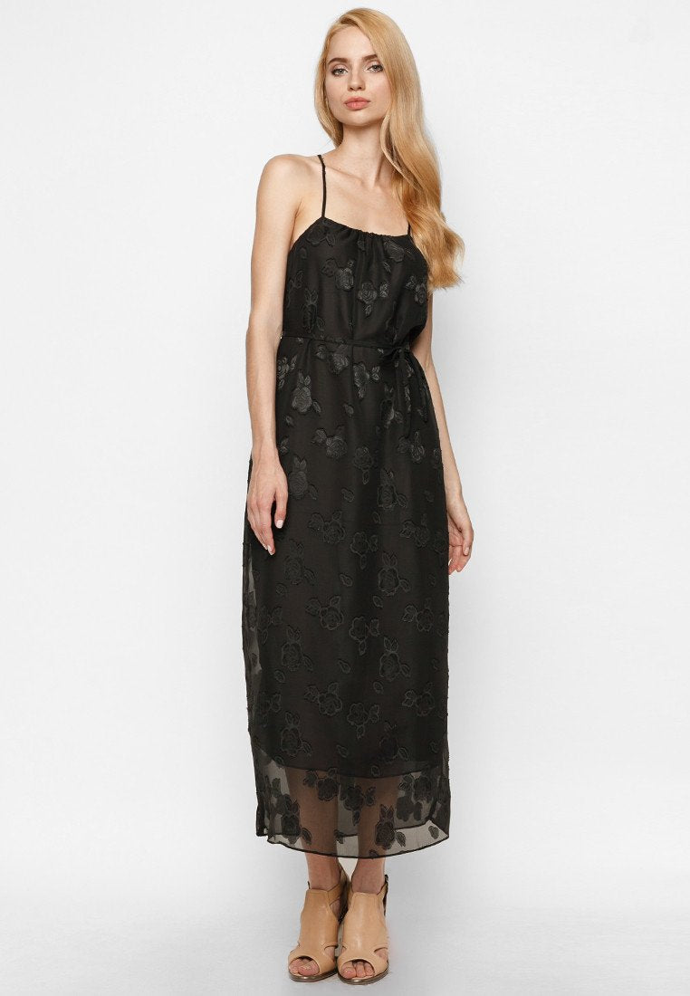 Black Velvet Maxi Dress