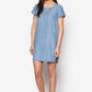Blue Mesh Mix Dress