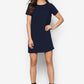 Stripe Faux Fur Dress